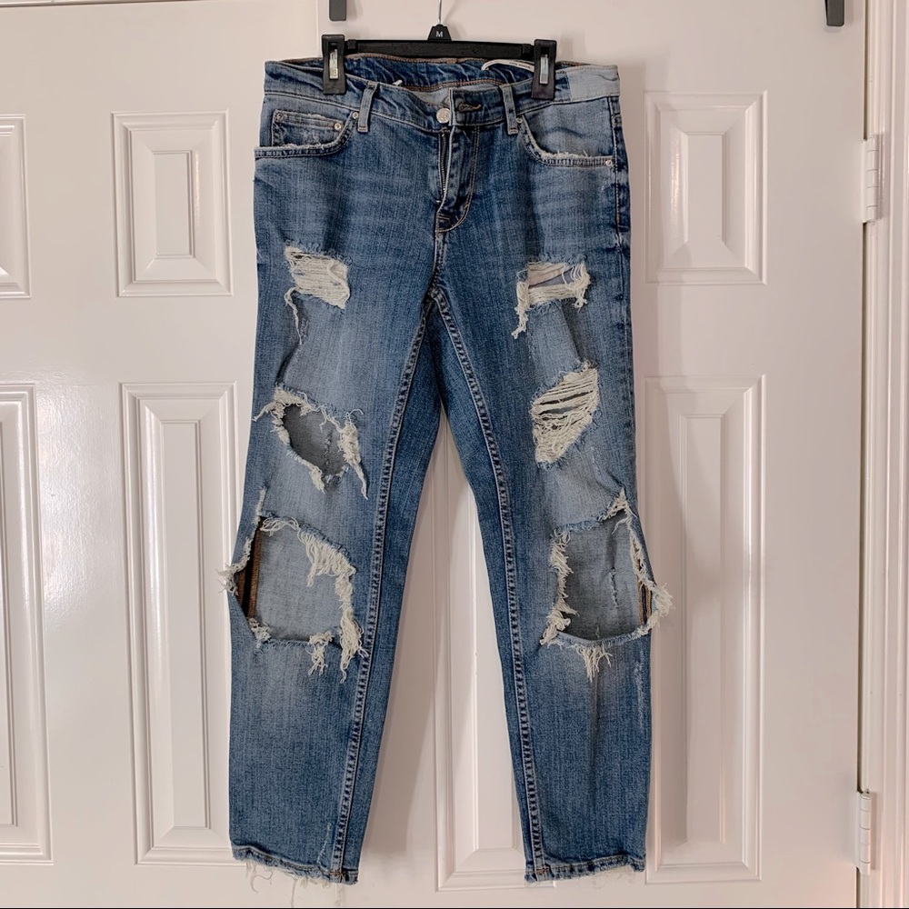 Distressed Zara jeans